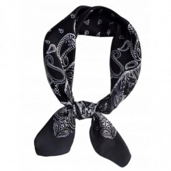 APASZKA GAWROSZKA BANDANA MALA CHUSTA czarna 70/70