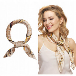 APASZKA GAWROSZKA BANDANA MALA CHUSTA 70/70CM beż