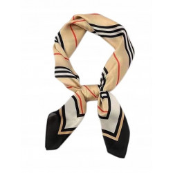 APASZKA GAWROSZKA BANDANA MALA CHUSTA burbery beż