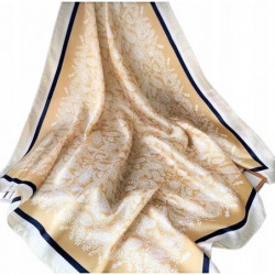 APASZKA GAWROSZKA BANDANA MAŁA CHUSTA 70/70CM beż